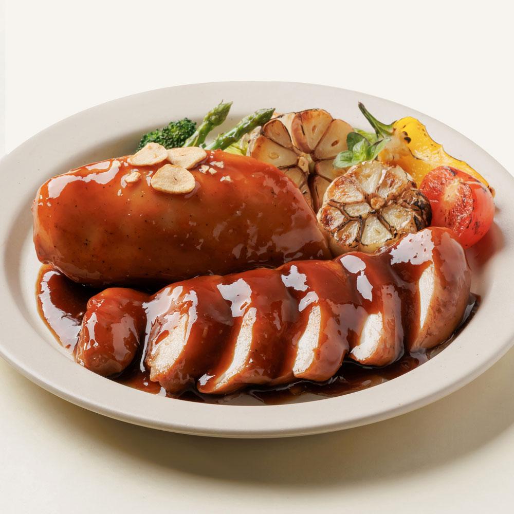 [1팩] 저당 소스듬뿍통살 간장마늘치킨맛